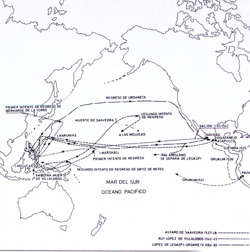 Primeras rutas del Pacífico
